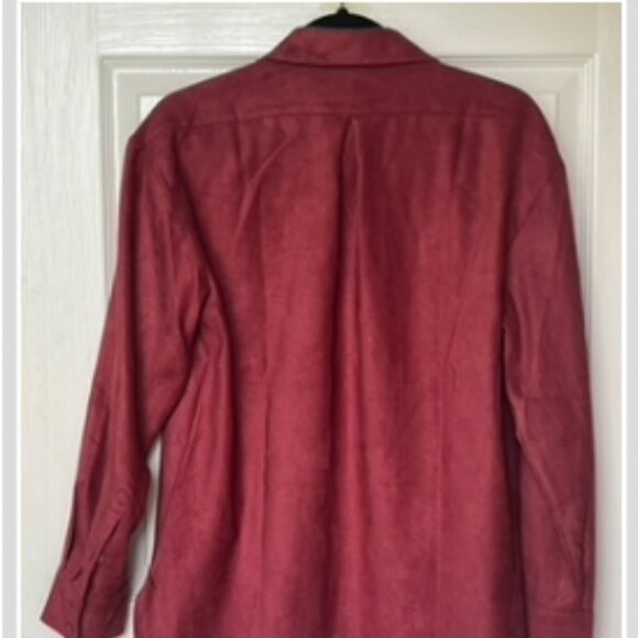 Banana Republic Vegan Suede Ruby Rose Oversized Button-Up - Picture 4 of 9